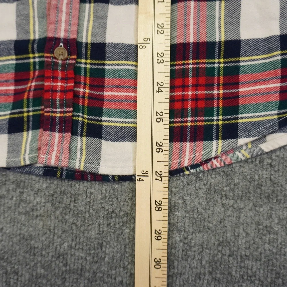 Vineyard Vines Button Down Boys XL Multi Color Plaid Long Sleeve Whale Preppy
